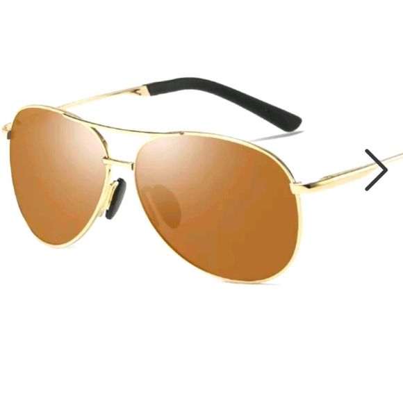 🌞POLARIZED UNISEX PILOTS SUNGLASSES 🕶  w case Gold frame gradient lense - Picture 4 of 10